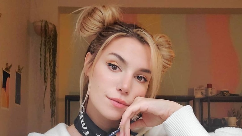 Marzia Kjellberg with blonde hair