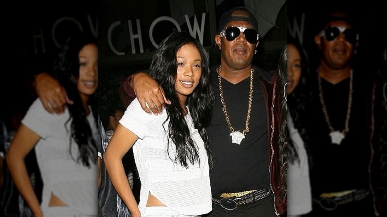 Tytyana Miller smiling with Master P