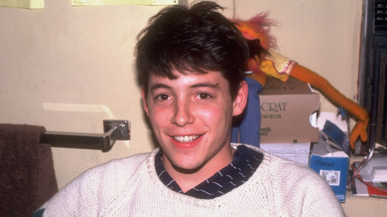 Matthew Broderick as a young man