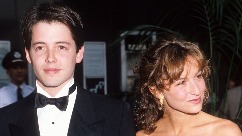 Matthew Broderick and Jennifer Grey at an event