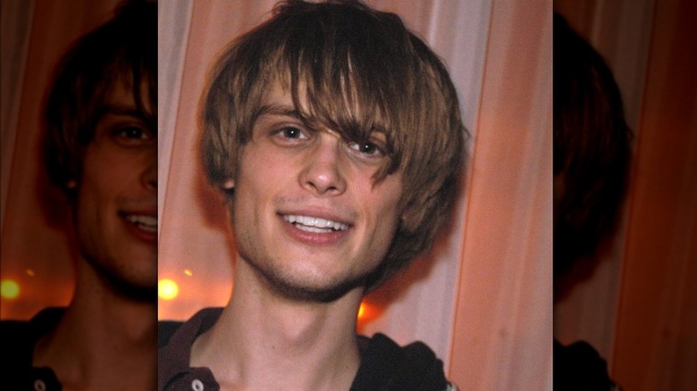 Matthew Gray Gubler as a model, smiling