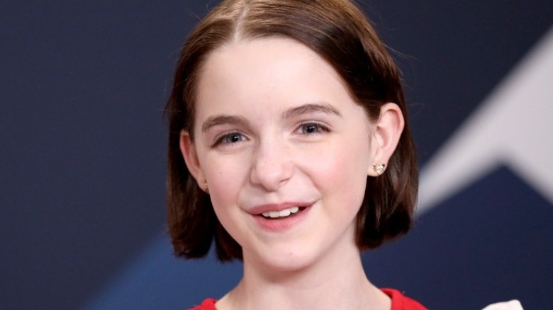 Mckenna Grace smiling at event