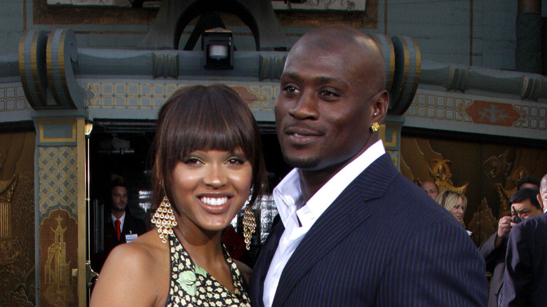 Meagan Good and Thomas Jones pose