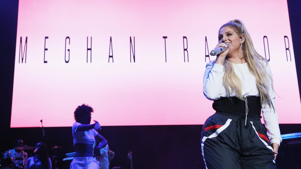 Meghan Trainor performing on stage