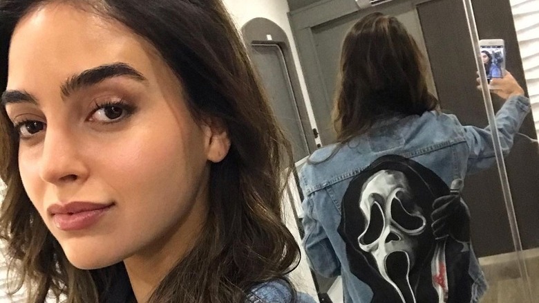 Melissa Barrera in a Scream jacket