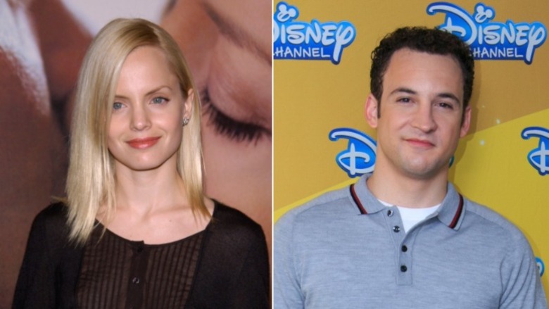 Mena Suvari and Ben Savage; both posing