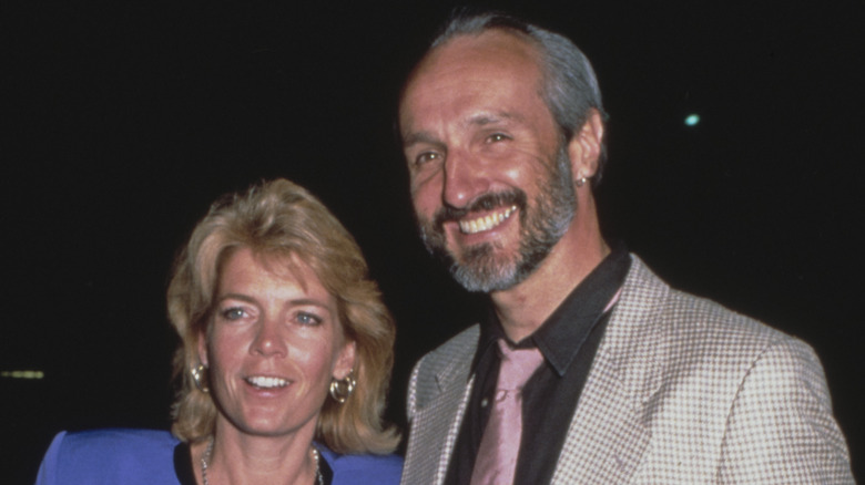 Meredith Baxter and Michael Gross, both smiling