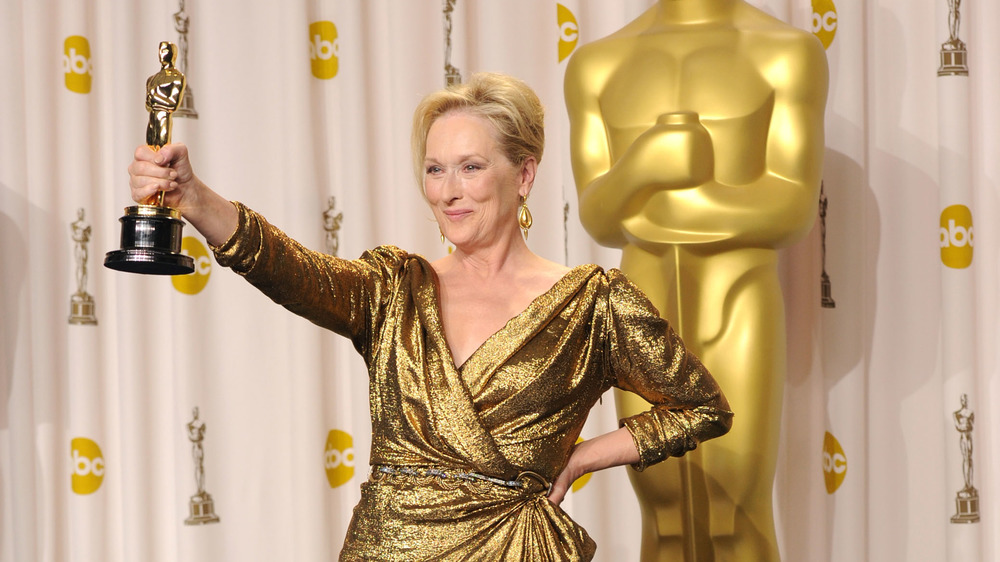 Meryl Streep at the Oscars press room