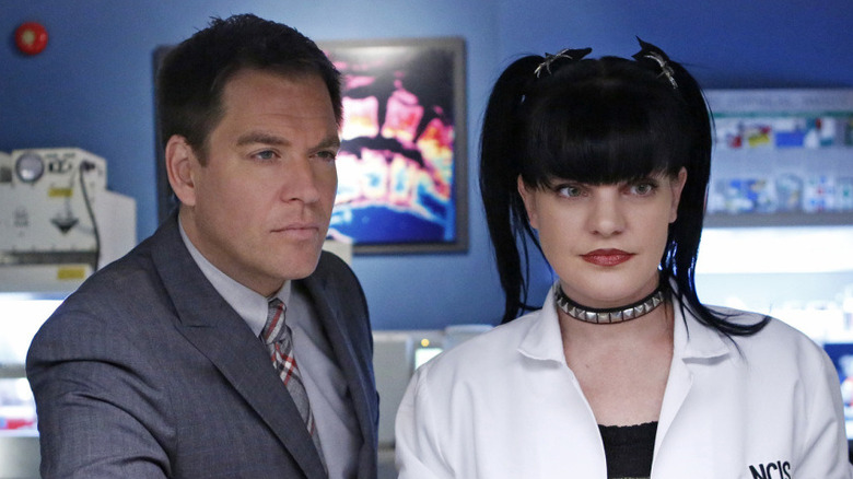 Michael Weatherly and Pauley Perrette on NCIS