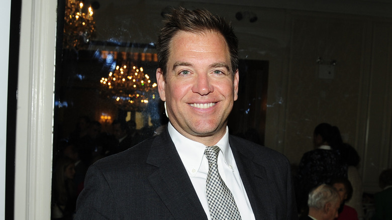 Michael Weatherly smiling