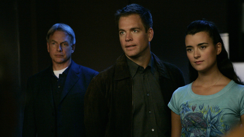 Mark Harmon, Michael Weatherly, and Cote de Pablo on NCIS