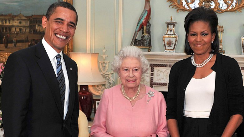 Barack Obama, Queen Elizabeth, Michelle Obama