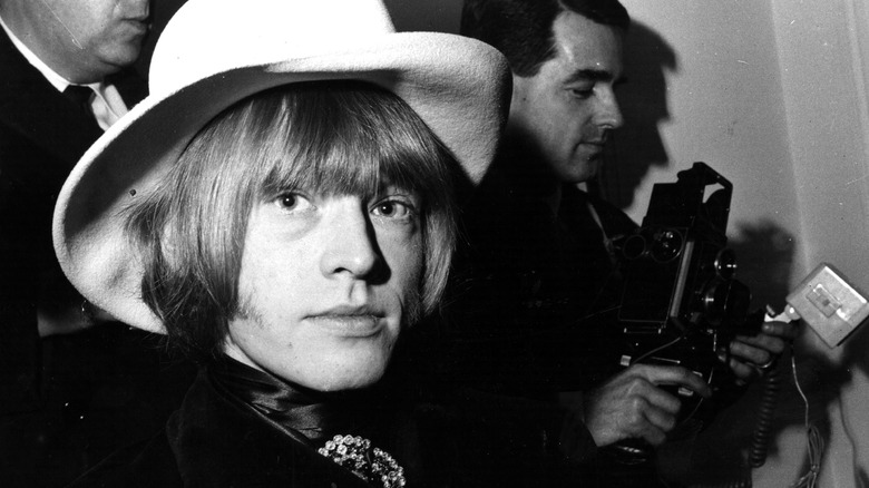 Brian Jones looking at the camera