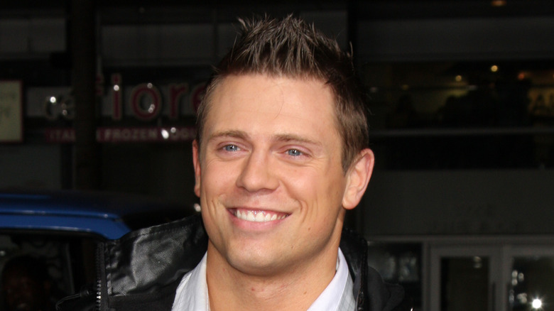 Mike Mizanin in a leather jacket