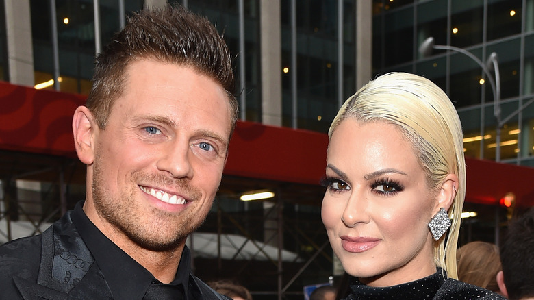 Mike and Maryse Mizanin at the VMAs