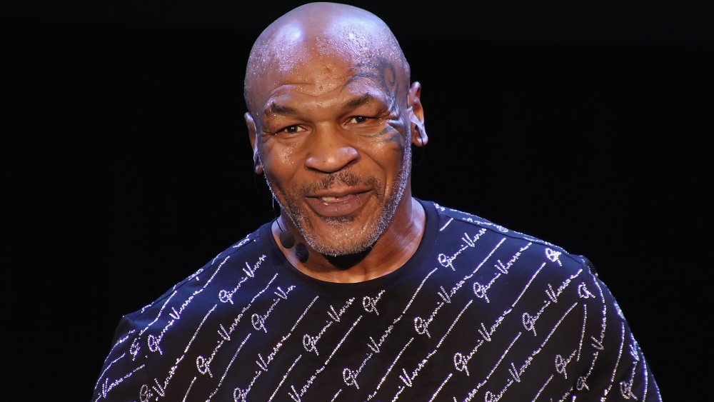 Mike Tyson performing his one-man show "Undisputed Truth" in Atlantic City 