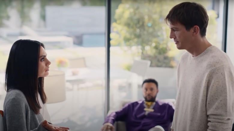 Mila Kunis, Asthon Kutcher in Cheetos commercial