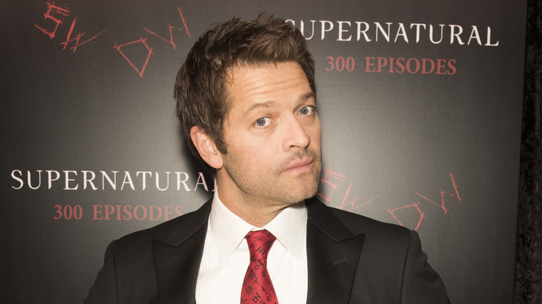 Misha Collins at a Supernatural event