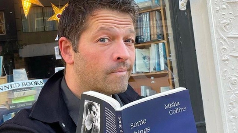 Misha Collins reading his book of poetry