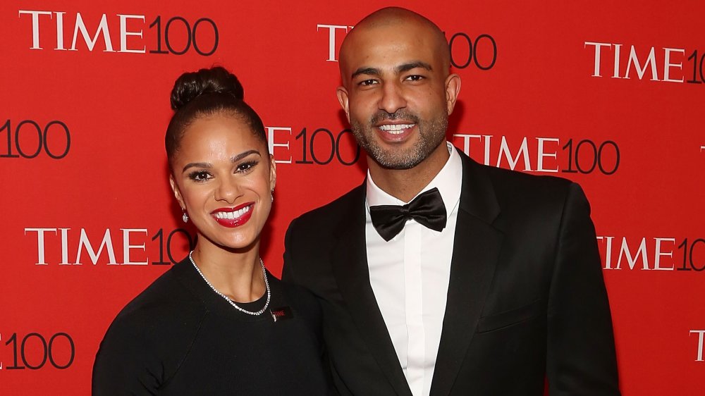 Misty Copeland with husband Olu Evans on the red carpet