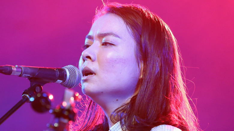 Mitski on stage