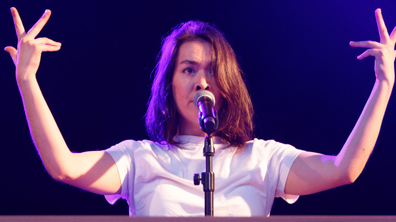 Mitski on stage