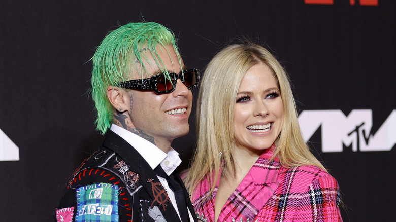 Mod Sun and Avril Lavigne smiling