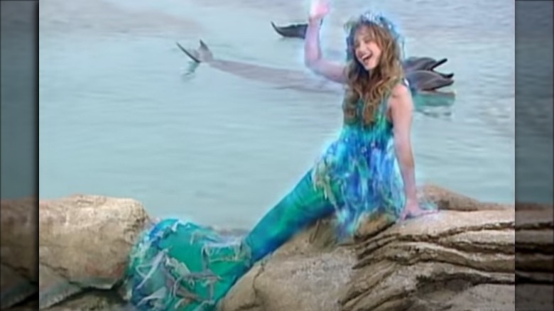 young Montana Tucker as a mermaid