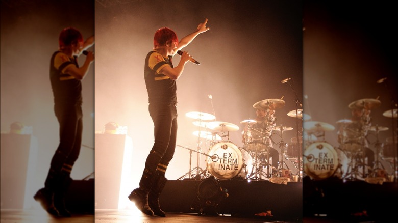 Gerard Way performing