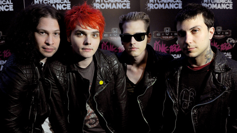 My Chemical Romance members posing