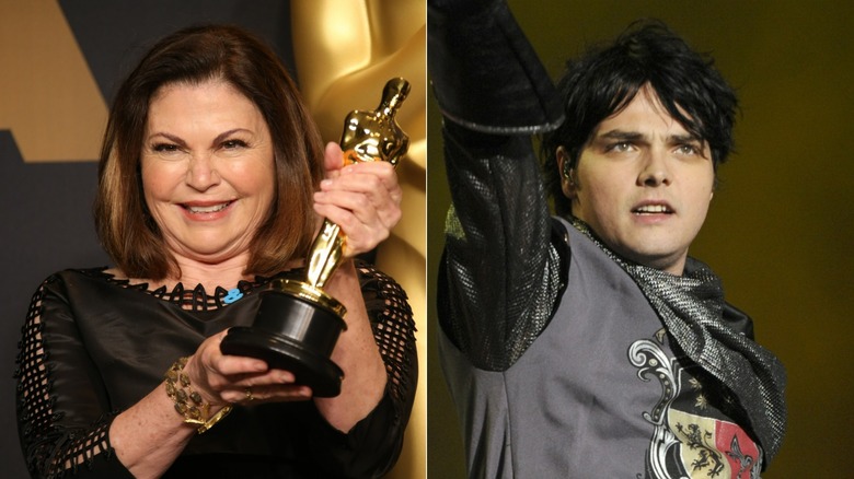 Colleen Atwood at the Oscars, Gerard Way on stage
