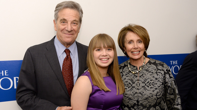 Paul Pelosi, Nancy Pelosi, Madeline Prowda smiling