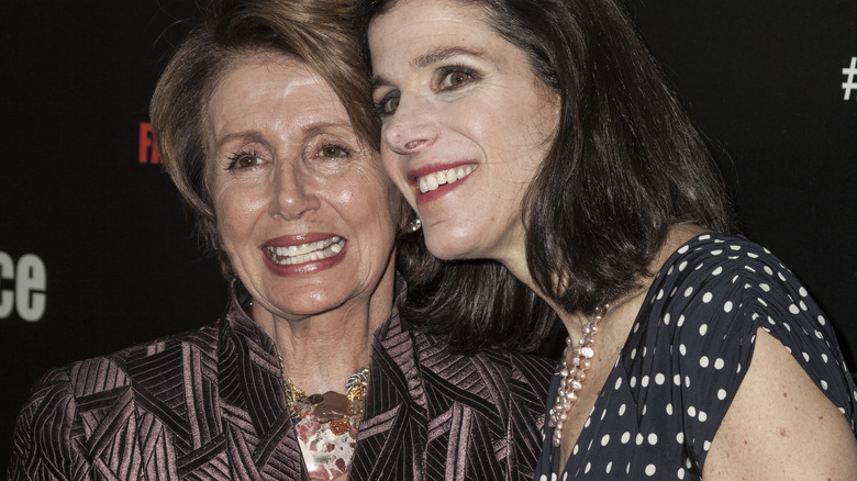 Nancy Pelosi, Alexandra Pelosi smiling