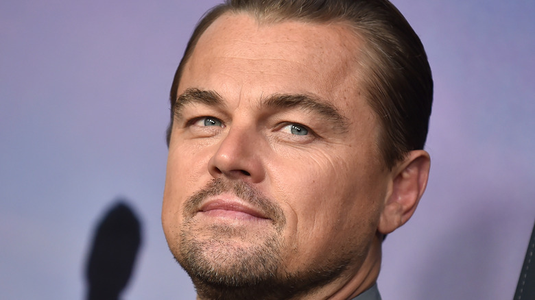 Leonardo DiCaprio posing on red carpet