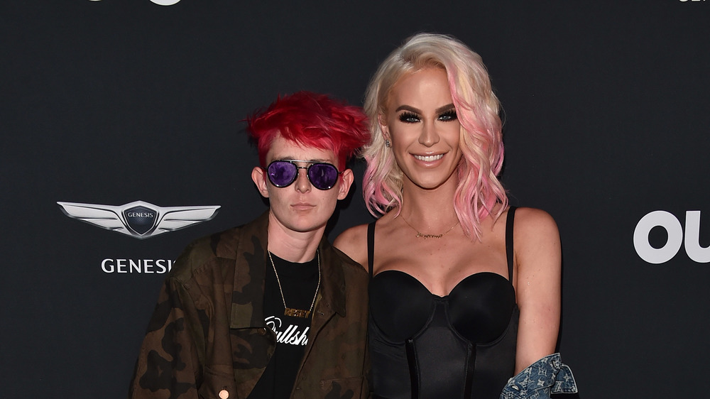 Nats Getty (L) and model Gigi Gorgeous attend OUT Magazine's Inaugural Power 50 Gala & Awards 2017