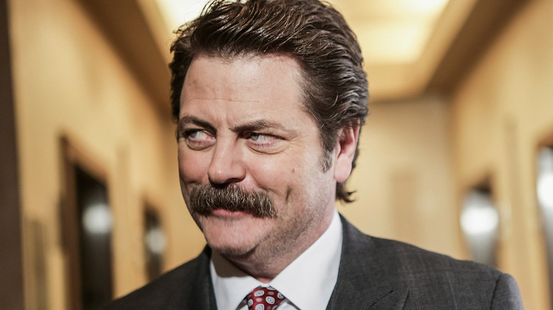 Nick Offerman, Ron Swanson mustache