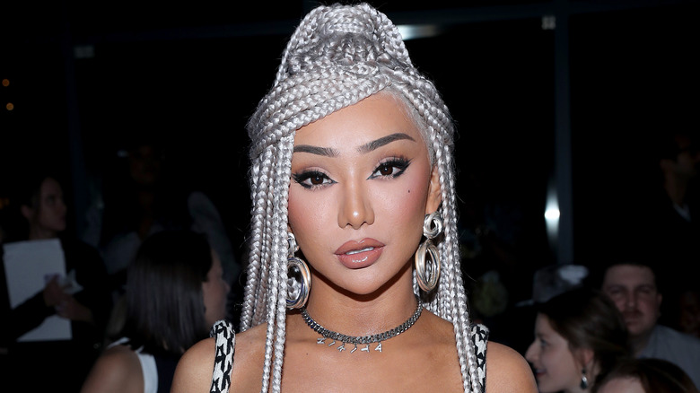 Nikita Dragun wearing box braids at fashion week