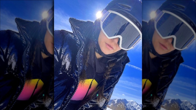 Nina Dobrev mountain selfie