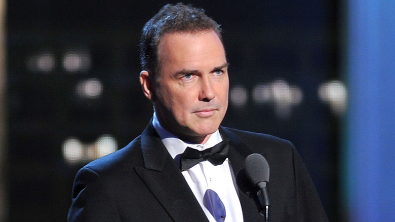Norm Macdonald at the microphone