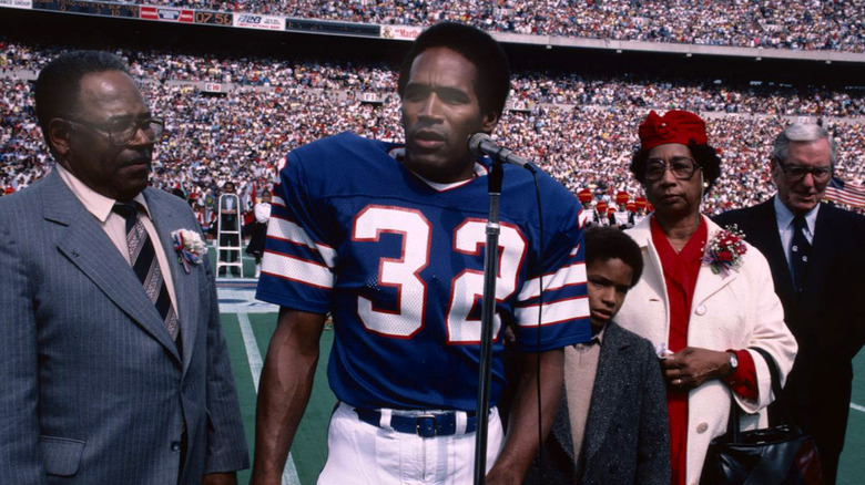 O.J. Simpson in a football jersey 