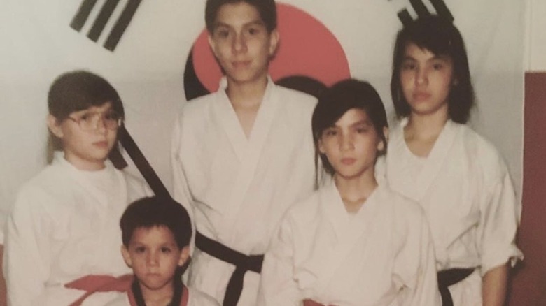 Olivia Munn, her siblings, in photo from karate class