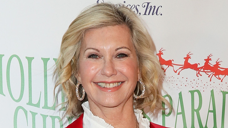 Olivia Newton-John in red