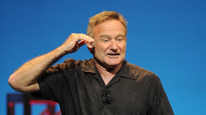 Robin Williams performing