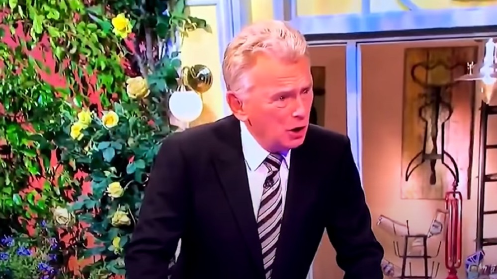 Pat Sajak raising his voice on Wheel of Fortune