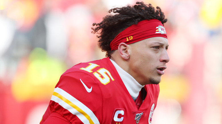 Patrick Mahomes looking forward