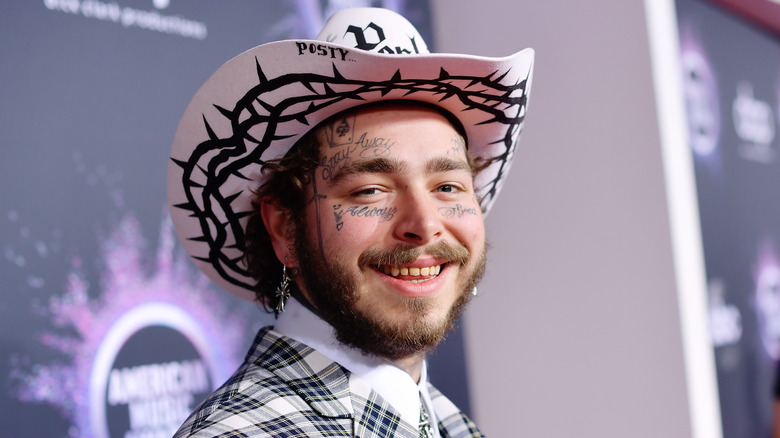 Post Malone smiling