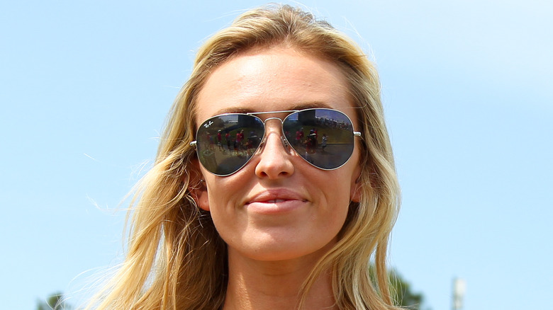 Paulina Gretzky wearing sunglasses