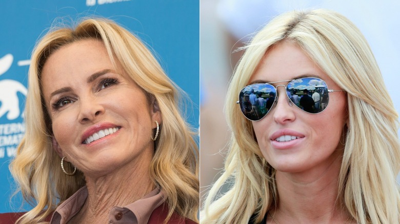 Janet Jones and Paulina Gretzky split image