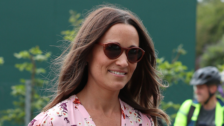 Pippa Middleton walking on the street