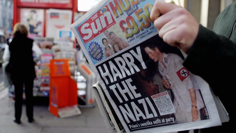 The Sun's "Harry The Nazi" headline